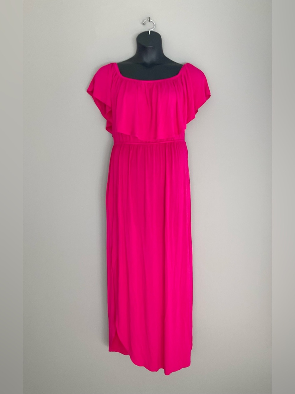 Sweet Lovely (by Jen), Hot Pink, Ruffle Top, Dress